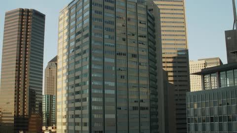Close Up of Skyscrapers on a Sunny Day