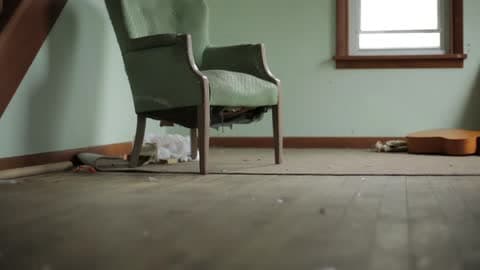 A Chair Rests In A Quiet Room