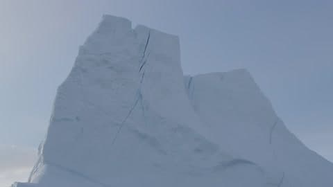 A Glacier Extends Into The Sky