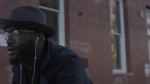 A Person Wearing Headphones