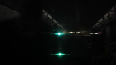 A Train In A Dark Tunnel