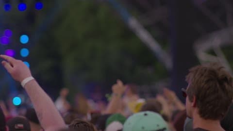 People Are Enjoying An Outdoor Concert